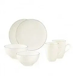 Seltmann Weiden Fr&uuml;hst&uuml;cks-Set, Creme, Keramik, 6-teilig, Rund, 2x2x2 cm, Essen &