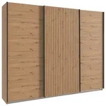 Mid.you Schwebet&uuml;renschrank, Eiche Artisan, Holzwerkstoff, 3 F&auml;cher, 300x216x65 cm,