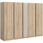 Mid.you Dreht&uuml;renschrank, Sonoma Eiche, Kaschmir, Holzwerkstoff, Holzoptik, 6