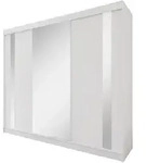 Beautysofa Schwebet&uuml;renschrank, Wei&szlig;, Holzwerkstoff, 12 F&auml;cher, 4 Schubladen,