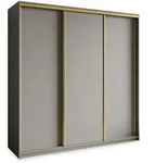 Masseno Schwebet&uuml;renschrank, Graphit, Holzwerkstoff, 9 F&auml;cher, 4 Schubladen,