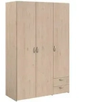 Furn.Design Kleiderschrank, Eiche, Holzwerkstoff, Nachbildung,Eiche, 5 F&auml;cher,...