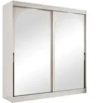 Mirjan24 Schiebet&uuml;renschrank, Kaschmir, Schwarz, Kunststoff, 5 F&auml;cher,...