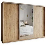 Masseno Schwebet&uuml;renschrank, Orange, Holzwerkstoff, 9 F&auml;cher, 4 Schubladen,
