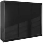 Mirjan24 Schwebet&uuml;renschrank, Schwarz, Holzwerkstoff, 9 F&auml;cher, Rechteckig,