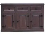 ebuy24 Sideboard, Braun, Holz, Textil, 132x84x44 cm, Wohnzimmer, Kommoden &