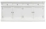 ebuy24 Sideboard, Wei&szlig;, Holzwerkstoff, 186x86x45 cm, Wohnzimmer, Kommoden &