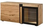 Massivmoebel24 Sideboard, Braun, Holz, Echtholz,Wildeiche, 2 F&auml;cher, 3...