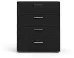ebuy24 Kommode, Schwarz, Holzwerkstoff, 70x82x40 cm, Wohnzimmer, Kommoden &