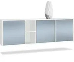 Vladon Sideboard, Pastellblau, Holzwerkstoff, 182x53x35 cm, Wohnzimmer,...