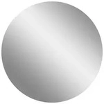Wandspiegel GW-Ameca, Graphit, Klar, Holzwerkstoff, Glas, rund, 60x60x3 cm, Spiegel,
