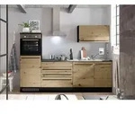 P & B K&uuml;chenleerblock, Anthrazit, Eiche Artisan, Holzwerkstoff, 3 Schublade(n)