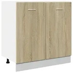 vidaXL Unterschrank, Sonoma Eiche, Holz, 46x81.5x80 cm, K&uuml;chen, K&uuml;chenm&ouml;bel,