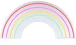 Just Light Led-Dekoleuchte Neon-Rainbow, Kunststoff, 1.5x32x63 cm, Schnurschalter,