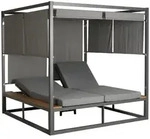 MCW Lounge-Gartenliege, Hellgrau, Textil, 200x200x200 cm, Gartenm&ouml;bel, Gartenliegen
