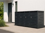 MCW M&uuml;lltonnenverkleidung, Anthrazit, Metall, 265x117x80 cm, Aufbewahrung &