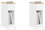 SoBuy Nachttisch, Wei&szlig;, Holzwerkstoff, 20x60x35 cm, Schlafzimmer, Nachttische