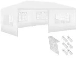 tectake Pavillon, Wei&szlig;, Kunststoff, Rechteckig, 300x250x600 cm, Sonnen- &