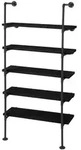 MCW Standregal, Anthrazit, Holz, 80x165x28 cm, Wohnzimmer, Regale, B&uuml;cherregale