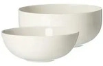 Ritzenhoff Breker Servierschalen-Set, Wei&szlig;, Keramik, Rund, 2x2x2 cm, Essen &