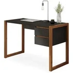 Idimex Schreibtisch, Schwarz, Kastanien, Holz, Holz, Mode, Rechteckig,...