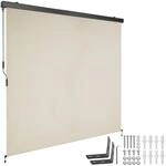 tectake Senkrechtmarkise, Beige, Textil, 200x250 cm, CE, Sonnen- & Sichtschutz,