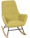 MCW Schaukelstuhl, Gr&uuml;n, Holz, 67x92x85 cm, Wohnzimmer, Sessel, Schaukelst&uuml;hle