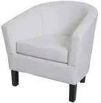 MCW Lounge-Sessel, Wei&szlig;, Textil, 72x72x60 cm, Wohnzimmer, Sessel, Polstersessel