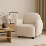MCW Sessel, Creme, Textil, 86x77x56 cm, Wohnzimmer, Sessel, Polstersessel
