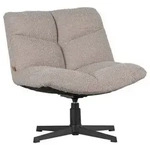 Ambia Home Sessel, Sand, Metall, 75x80x75 cm, Wohnzimmer, Sessel, Polstersessel
