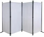 Quick Star Paravent, Wei&szlig;, Metall, 220x170 cm, Sonnen- & Sichtschutz,...