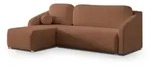 Masseno Ecksofa, Kupfer, Holz, 3-Sitzer, L-Form,L-Form, 220x143 cm, Wohnzimmer,...