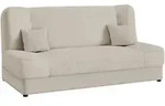 Schlafsofa, Beige, Textil, 3-Sitzer, Rechteckig, 195x86x87 cm, Wohnzimmer, Sofas &