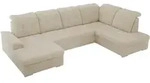 MKS Wohnlandschaft, Beige, Metall, 6-Sitzer, U-Form, 323x89x204 cm, Oeko-Tex&reg;,