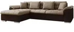 Mirjan24 Ecksofa, Braun, Textil, 5-Sitzer, Ottomane links,Rechteckig, 280x160...