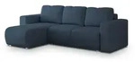 Masseno Ecksofa, Blau, Holz, 3-Sitzer, L-Form,L-Form, 250x143 cm, Wohnzimmer,...