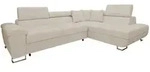 Mirjan24 Ecksofa, Sand, Textil, 6-Sitzer, Ottomane rechts,Rechteckig, 270x202...