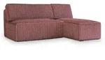 Masseno Ecksofa, Rosa, Kunststoff, 3-Sitzer, L-Form,L-Form, 200x140 cm,...