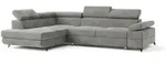 Masseno Ecksofa, Hellgrau, Holz, 4-Sitzer, L-Form,L-Form, 257x190 cm, Wohnzimmer,