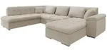 Mirjan24 Wohnlandschaft, Champagner, Textil, 7-Sitzer, Ottomane...