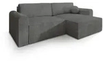 Masseno Ecksofa, Grau, Kunststoff, 3-Sitzer, L-Form,L-Form, 245x148 cm,...
