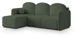 Masseno Ecksofa, Gr&uuml;n, Holz, 3-Sitzer, L-Form,L-Form, 230x143 cm, Wohnzimmer,...
