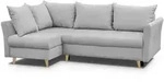 Beautysofa Eckschlafsofa, Hellgrau, Textil, L-Form,L-Form, 233x148 cm,...