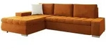 Mirjan24 Ecksofa, Bronze, Textil, 5-Sitzer, L-Form,Rechteckig, 302x213 cm,
