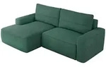 MKS Ecksofa, Gr&uuml;n, Textil, 3-Sitzer, L-Form,L-Form, 233x144 cm, Oeko-Tex&reg;,