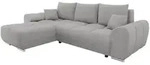 Mirjan24 Ecksofa, Hellgrau, Kunststoff, Kiefer, 5-Sitzer, L-Form,L-Form,...
