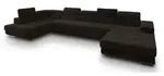 Masseno Wohnlandschaft, Braun, Holz, 6-Sitzer, U-Form, 418x90x202 cm,...