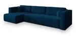 Masseno Ecksofa, Blau, Holz, 5-Sitzer, L-Form,L-Form, 347x148 cm, Wohnzimmer,...