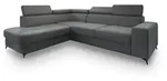 Masseno Ecksofa, Grau, Holz, 4-Sitzer, L-Form,L-Form, 253x190 cm, Wohnzimmer,...