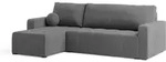 Masseno Ecksofa, Grau, Holz, 3-Sitzer, L-Form,L-Form, 230x143 cm, Wohnzimmer, Sofas &